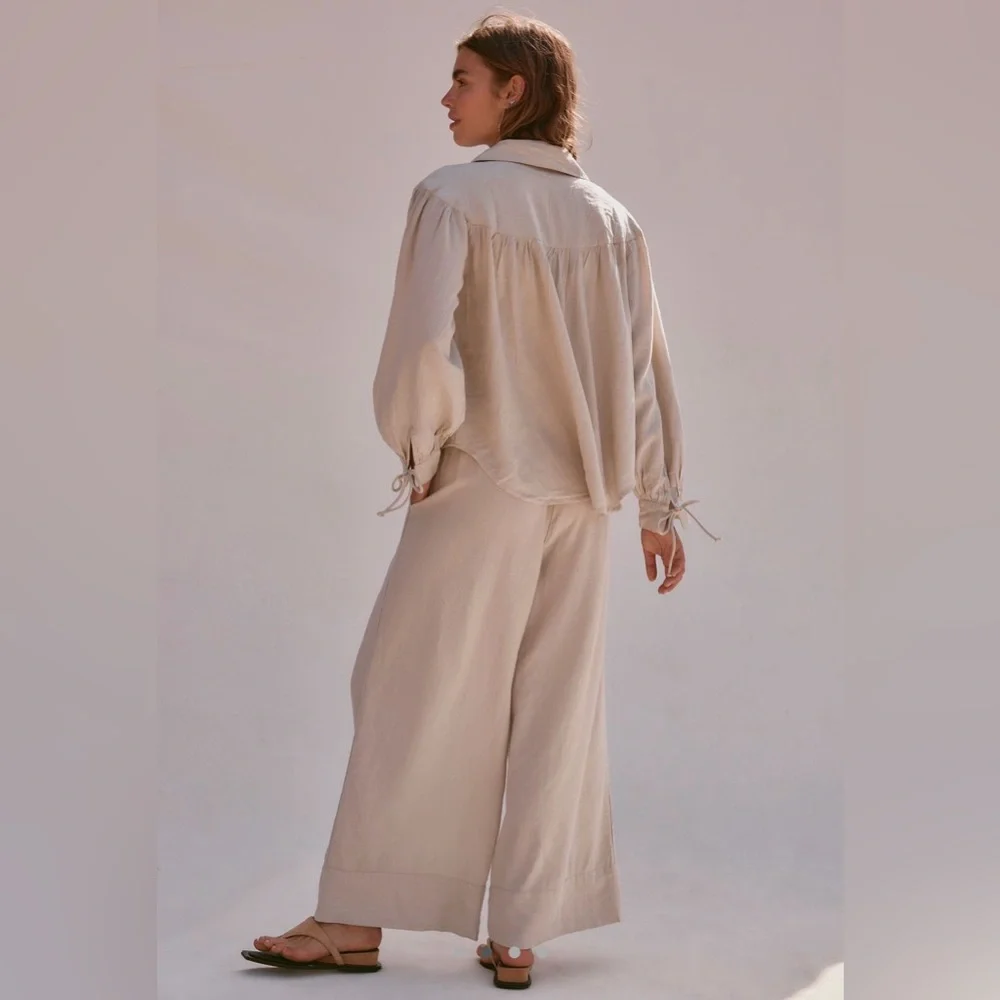 Free People Cream Pants & Jumpsuit Set - Picture 2 of 11